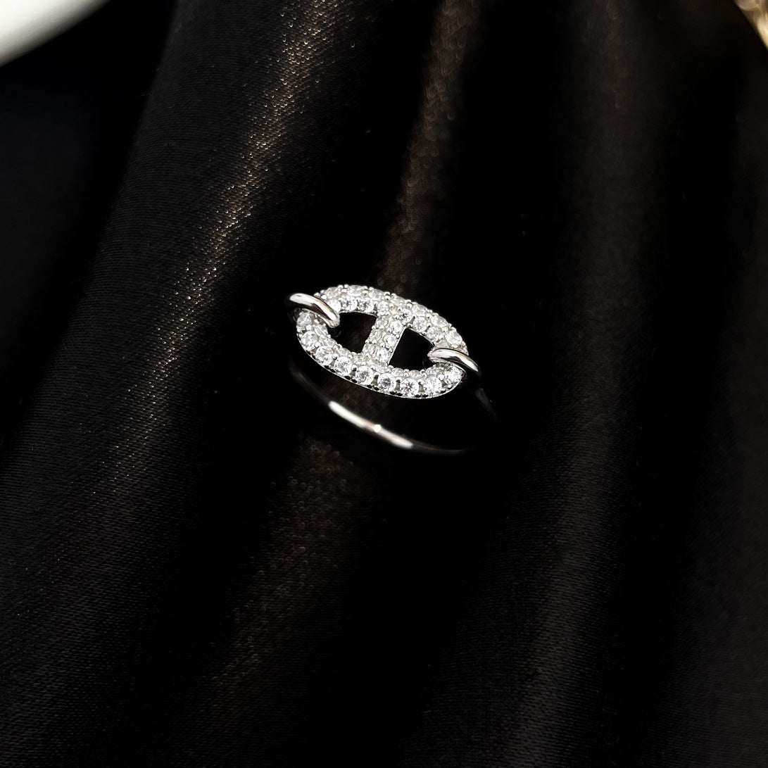 [Kismet Jewels ]RONDE SMALL SILVER DIAMOND RING