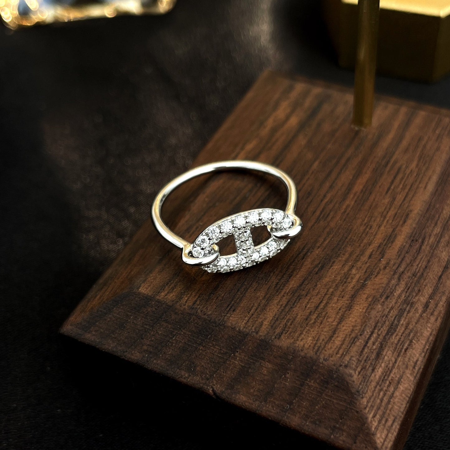 [Kismet Jewels ]RONDE SMALL SILVER DIAMOND RING