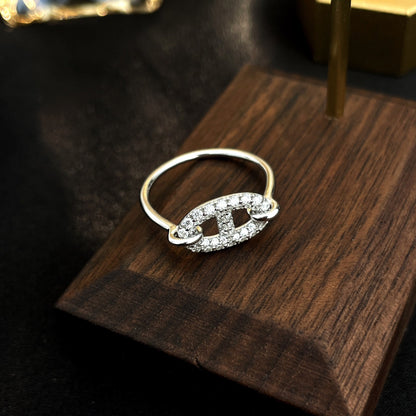 [Kismet Jewels ]RONDE SMALL SILVER DIAMOND RING