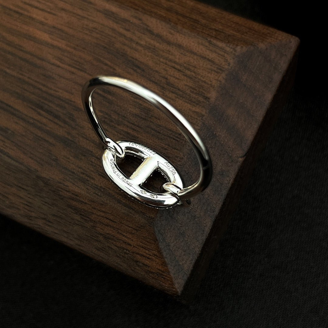 [Kismet Jewels ]RONDE SMALL SILVER DIAMOND RING