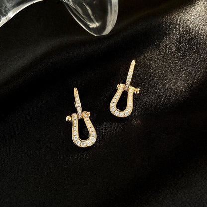 [Kismet Jewels ]FORCE 10 FULL DIAMOND DROP EARRINGS MEDIUM MODEL