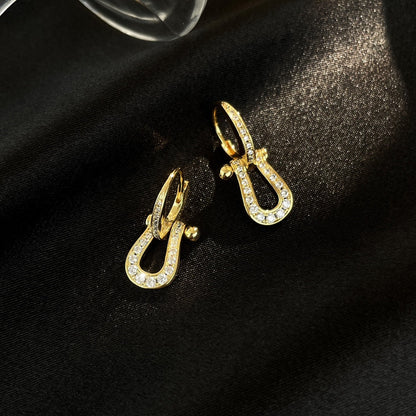 [Kismet Jewels ]FORCE 10 FULL DIAMOND DROP EARRINGS MEDIUM MODEL