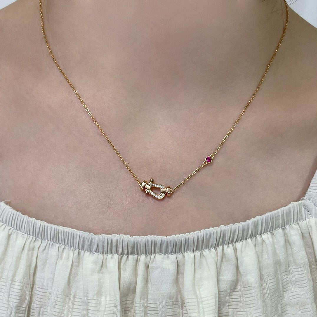 [Kismet Jewels ]FORCE 10 DIAMOND PINK GOLD NECKLACE
