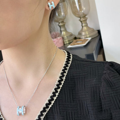 [Kismet Jewels ]POP H SKY BLUE NECKLACE