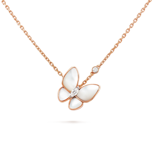 [Kismet Jewels ]BUTTERFLY MOP DIAMOND NECKLACE