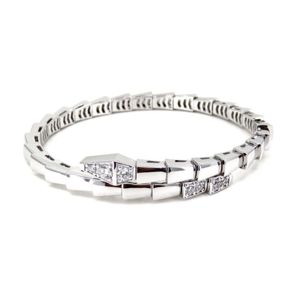 [Kismet Jewels ]SERPENTI BRACELET DIAMONDS SILVER