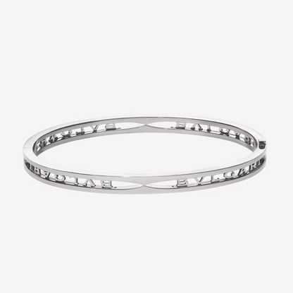 [Kismet Jewels ]ZERO 1 SPIRAL LOGO SILVER BRACELET