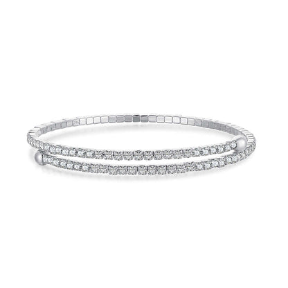 [Kismet Jewels ]Row of Diamonds Round Fashion Bracelet