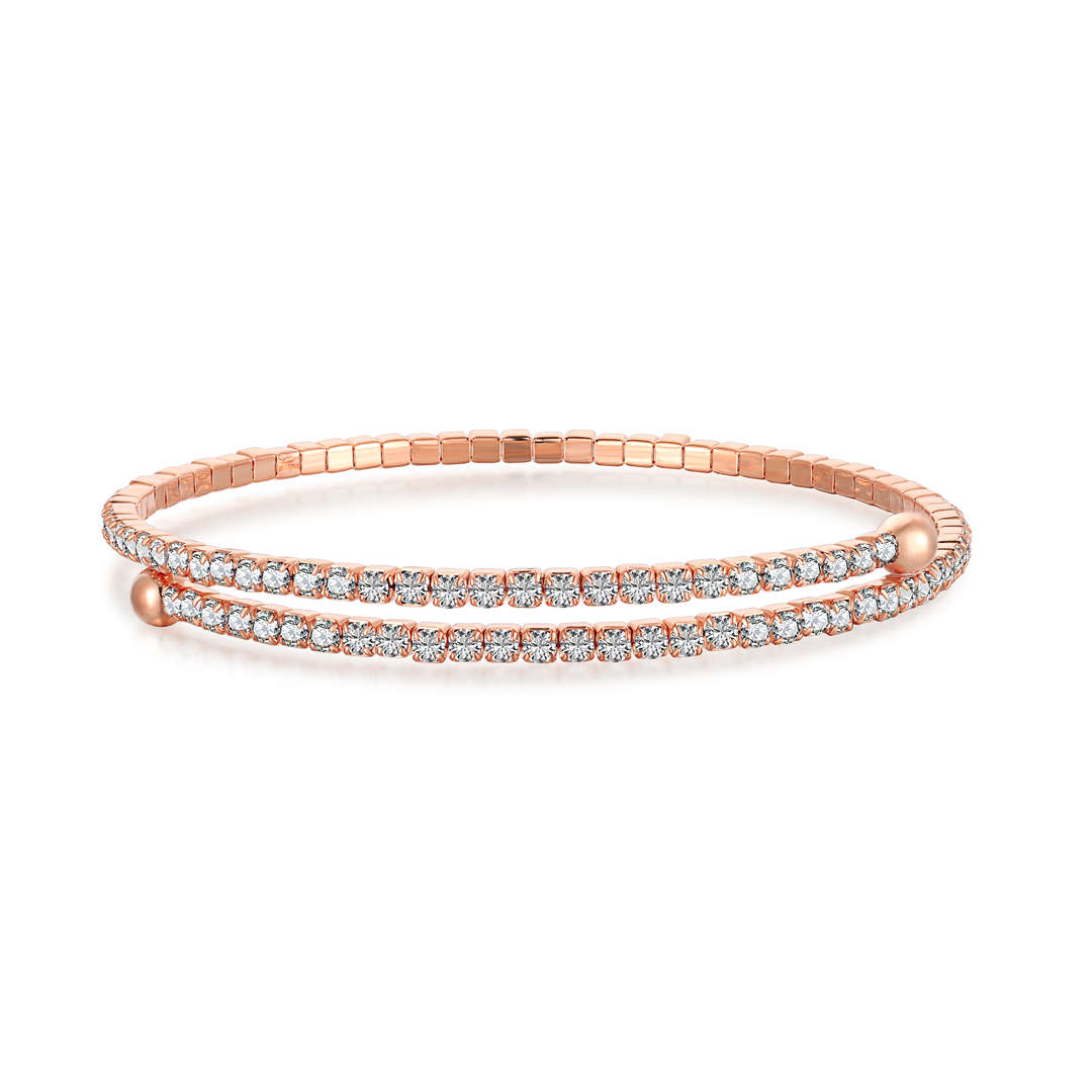 [Kismet Jewels ]Row of Diamonds Round Fashion Bracelet