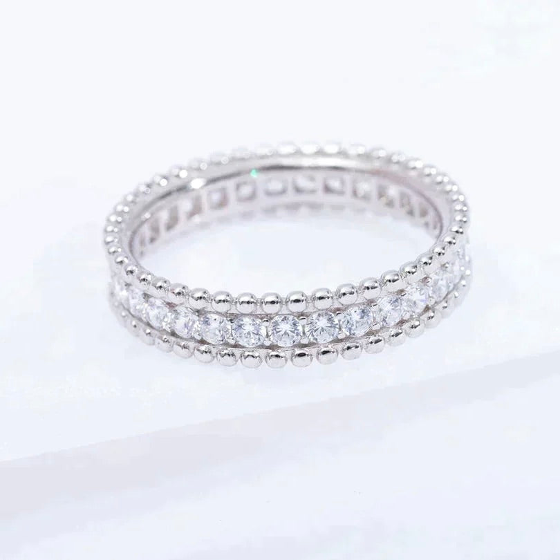 [Kismet Jewels ]PERLEE DIAMOND SILVER RING
