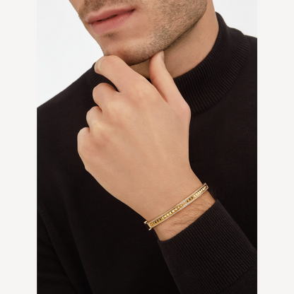[Kismet Jewels ]ZERO 1 SPIRAL AND PAVED DIAMOND GOLD BRACELET