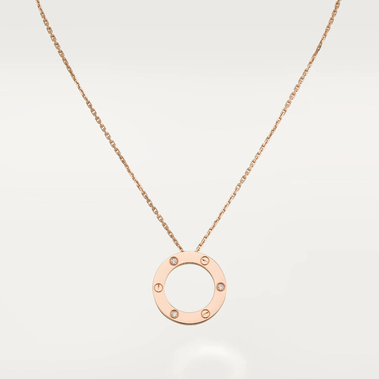 [Kismet Jewels ]LOVE NECKLACE 16MM 3 DIAMONDS