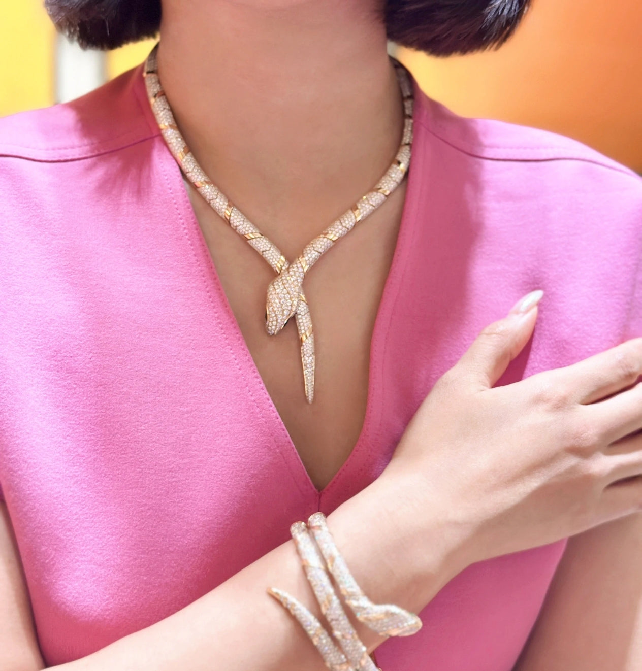 [Kismet Jewels ]HAUTE COUTURE GOLD SERPENTI NECKLACE