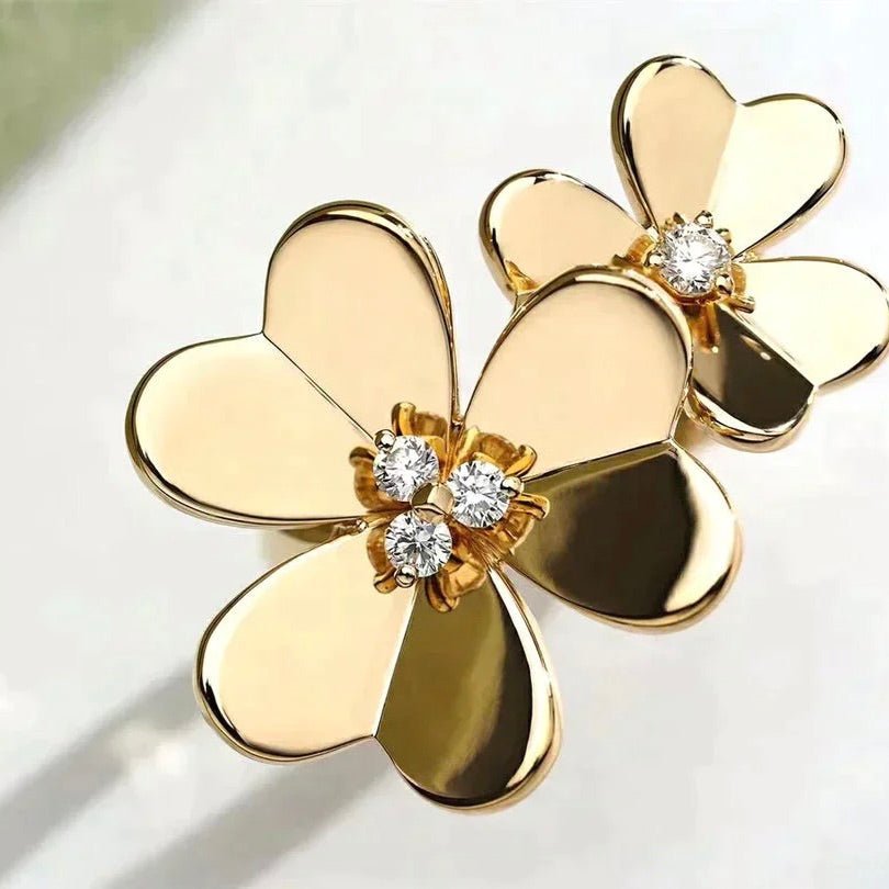 [Kismet Jewels ]CLOVER COMOS GOLD DIAMOND RING