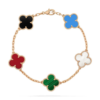 [Kismet Jewels ]CLOVER 5 MOTIFS MULTICOLOR  BRACELET