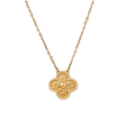 [Kismet Jewels ]CLOVER 15MM  BRONZING NECKLACE