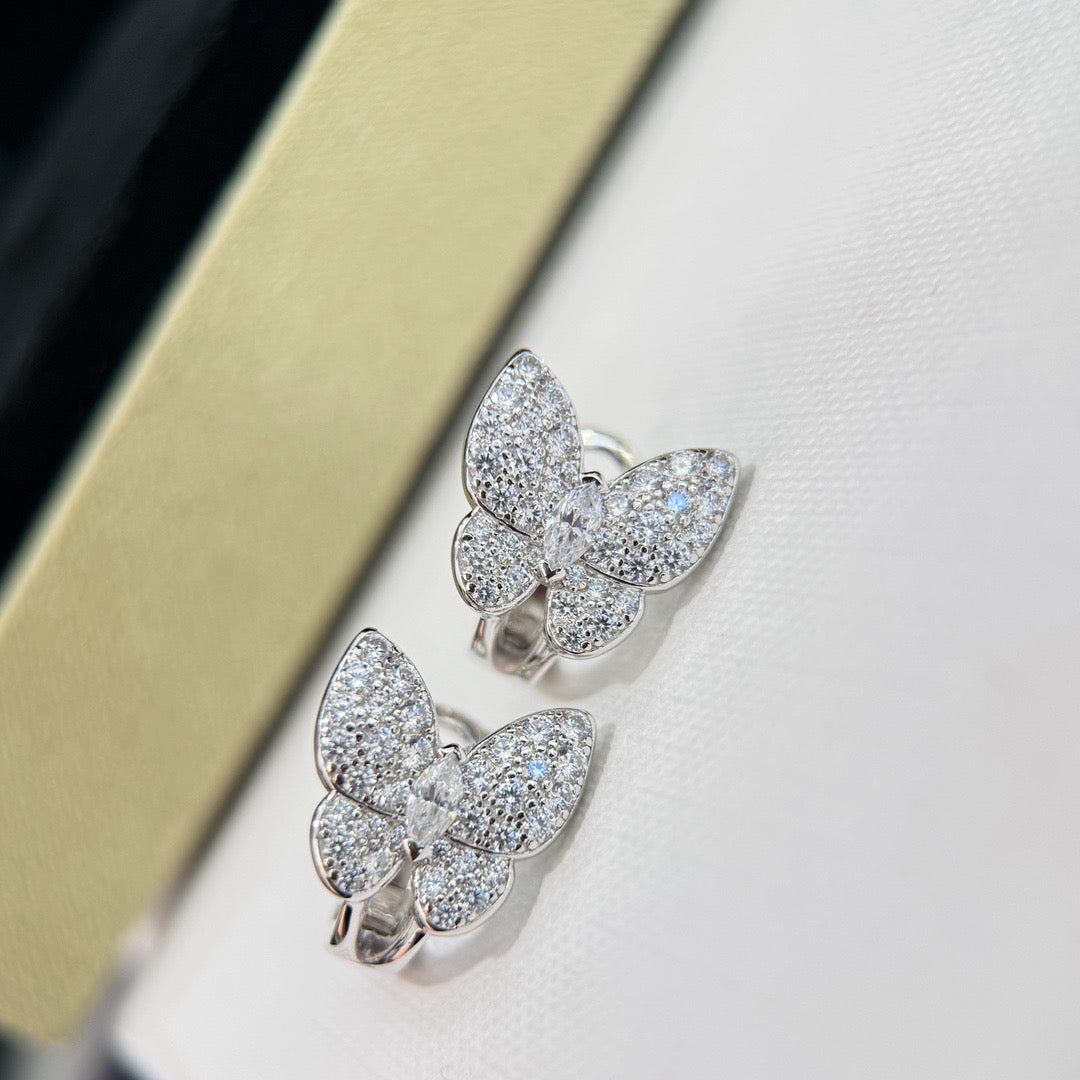 [Kismet Jewels ]BUTTERFLY ALL DIAMOND EARRINGS
