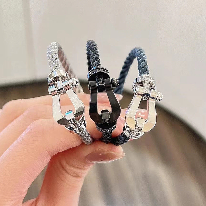 [Kismet Jewels ]FORCE LARGE HORSESHOE NO DIAMOND BRACELET SILVER