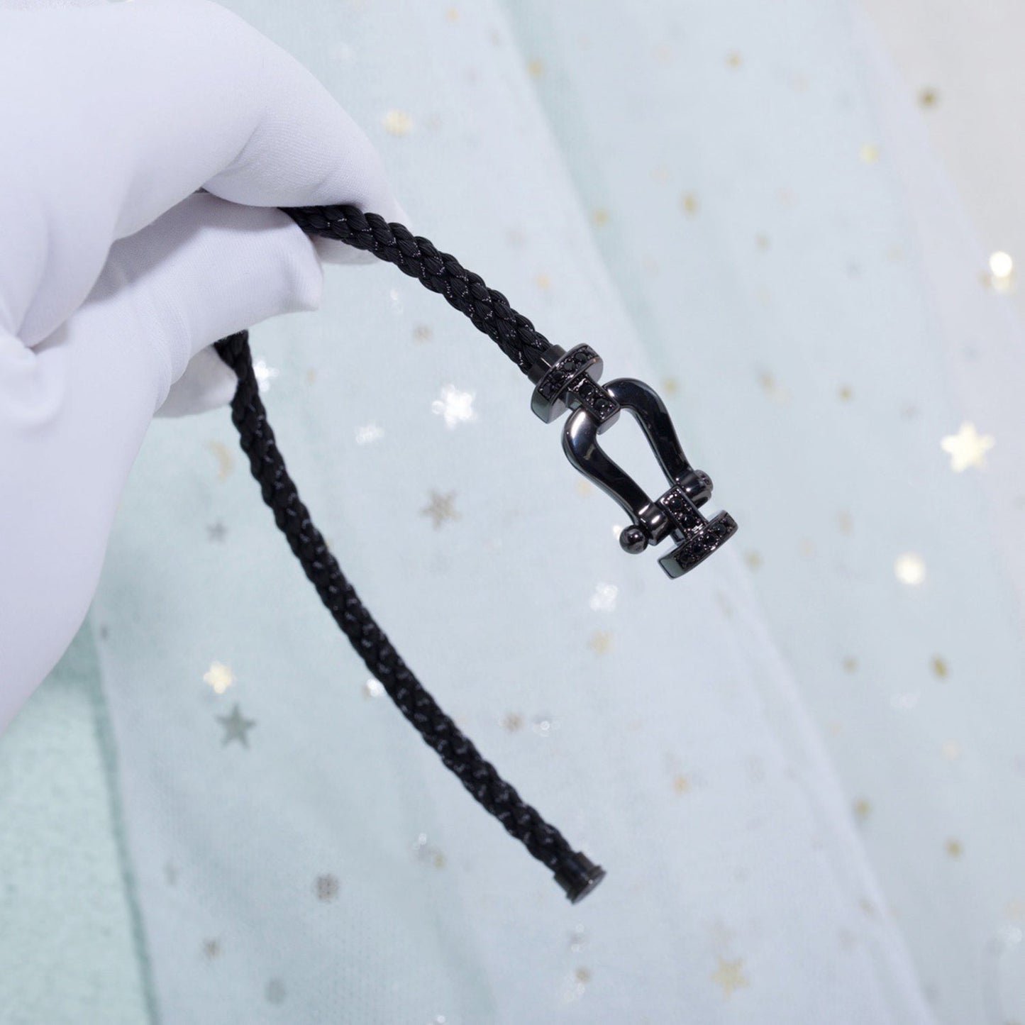 [Kismet Jewels ]FORCE LARGE SERIES HORSESHOE BLACK SAMURAI BRACELET