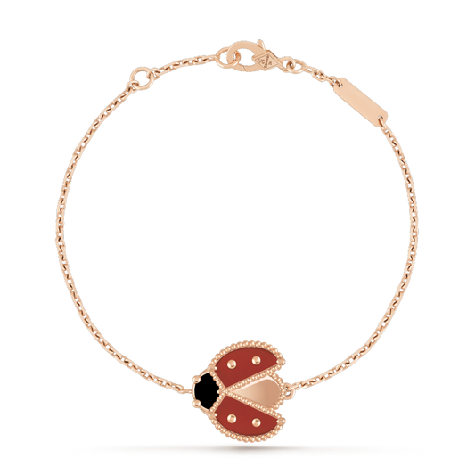 [Kismet Jewels ]LUCKY SPRING 1 MOTIF PINK GOLD BRACELET