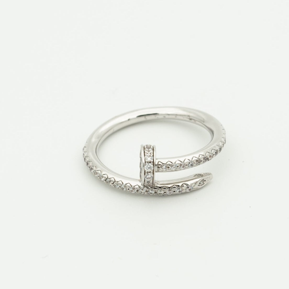 [Kismet Jewels ]JUSTE RING 1.8MM SILVER DIAMONDS