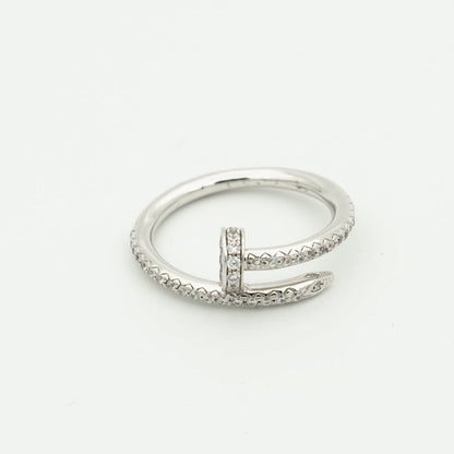 [Kismet Jewels ]JUSTE RING 1.8MM SILVER DIAMONDS