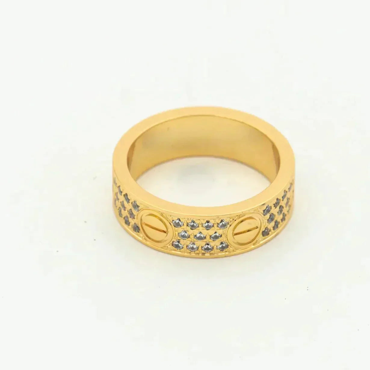 [Kismet Jewels ]LOVE RING 5.5MM DIAMONDS PAVED
