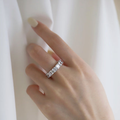 [Kismet Jewels ]Elegant Princess Cut Tennis Ring