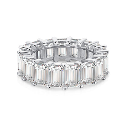 [Kismet Jewels ]0.75 Carat Elegant Emerald Cut Tennis Ring