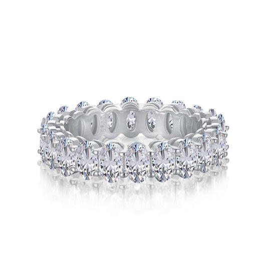 [Kismet Jewels ]Ornate Oval Cut Tennis Ring