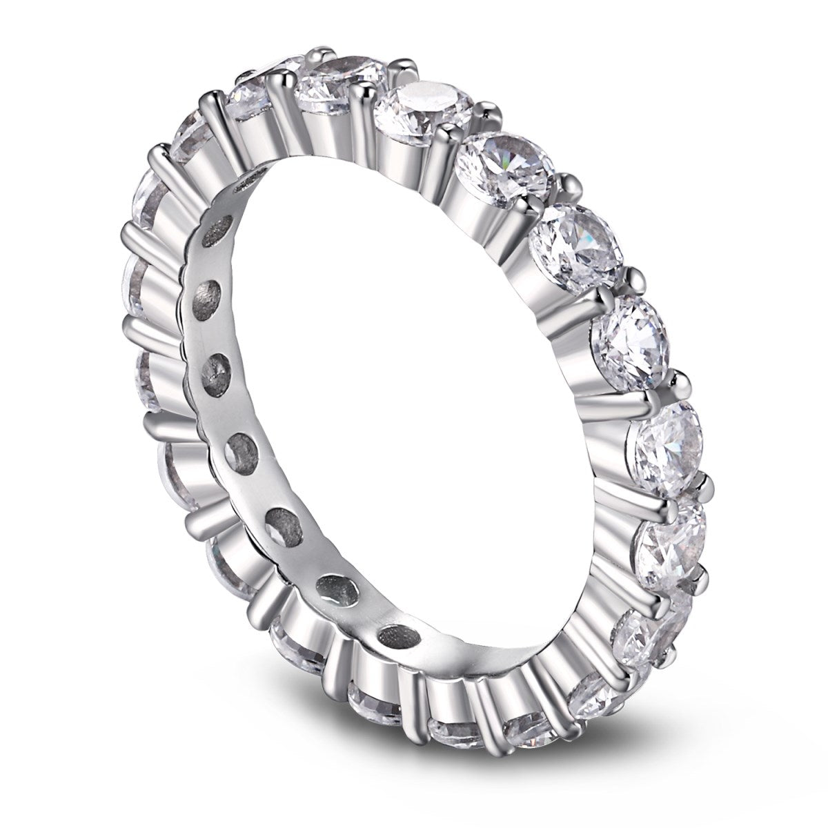 [Kismet Jewels ]Sparkling Round Cut Tennis Ring