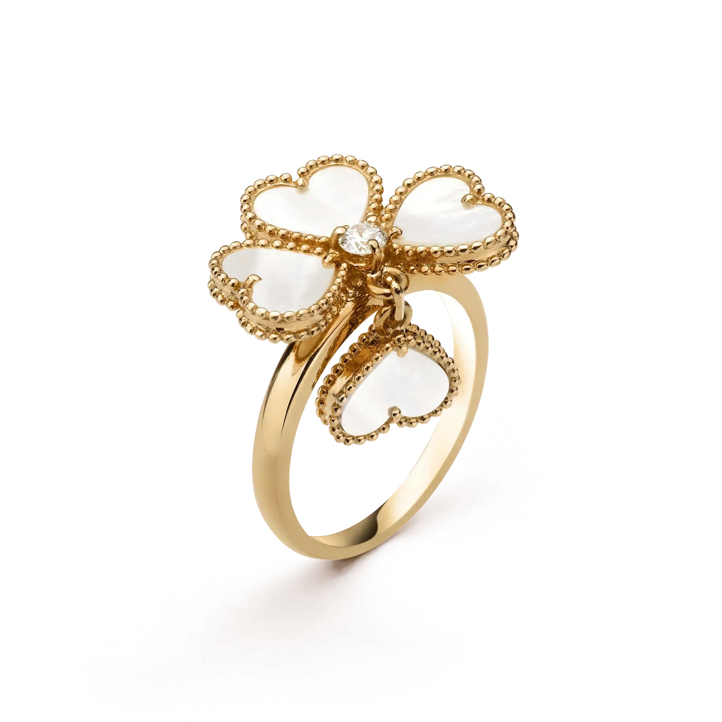 [Kismet Jewels ]SWEET CLOVER WHITE MOP RING