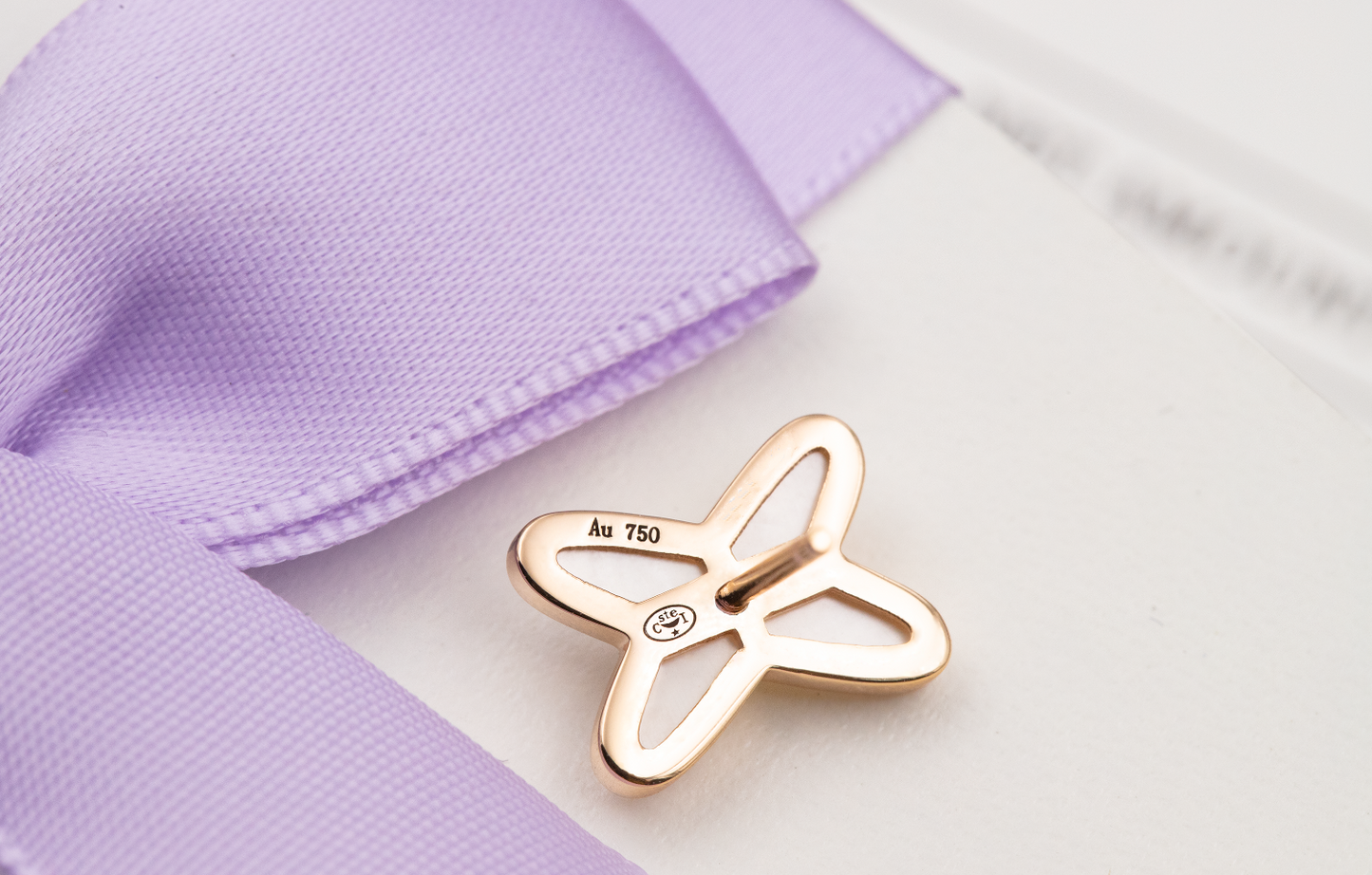 [Kismet Jewels ]JEUX DE WHITE MOP PINK GOLD DIAMOND EARRINGS