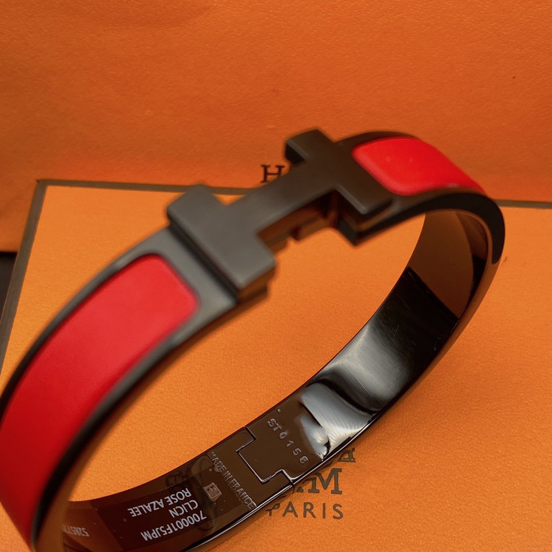 [Kismet Jewels ]CLIC HM SO BLACK RED BRACELET