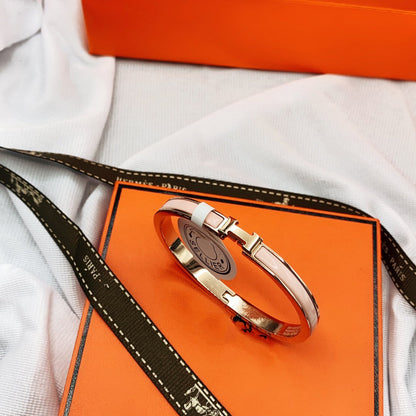 [Kismet Jewels ]CLASSIC HM CLIC  PINK 8MM ENAMEL BRACELET