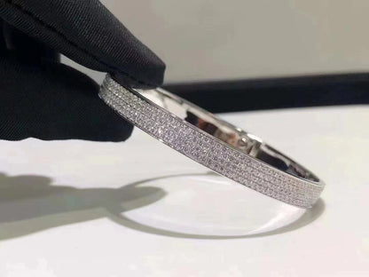 [Kismet Jewels ]HM KELLY BRACELET IN SILVER AND FULL PAVE DIAMOND