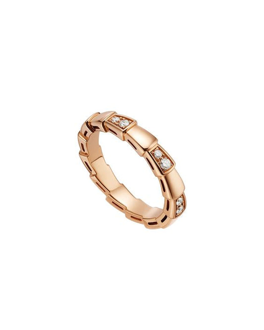 [Kismet Jewels ]SERPENTI RING PINK GOLD  3MM