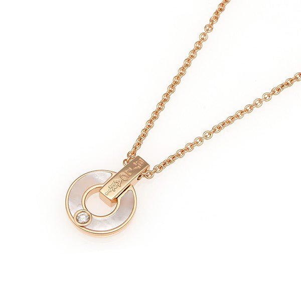 [Kismet Jewels ]GARI NECKLACE PINK GOLD MOP