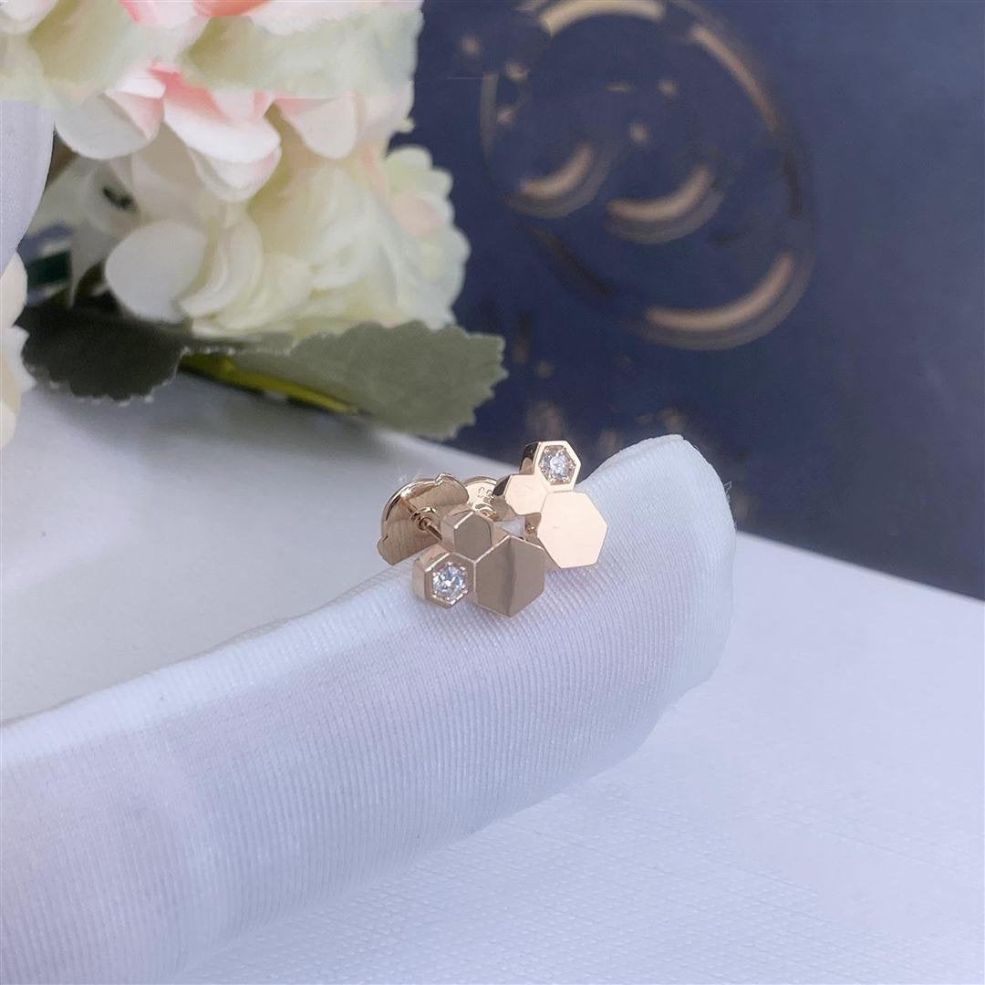 [Kismet Jewels ]BEE LOVE PINK GOLD DIAMOND EARRINGS