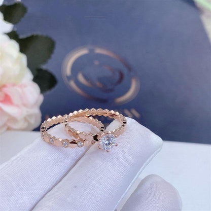[Kismet Jewels ]BEE LOVE RING PINK GOLD 1 DIAMOND
