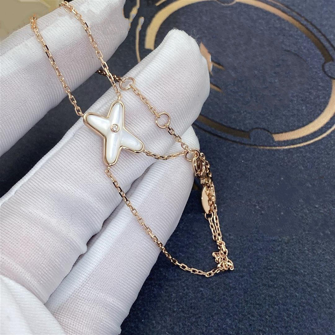 [Kismet Jewels ]JEUX BRACELET WHITE MOP PINK GOLD 1 DIAMOND