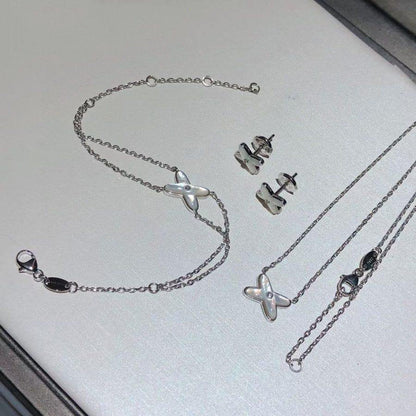 [Kismet Jewels ]JEUX BRACELET WHITE MOP SILVER 1 DIAMOND