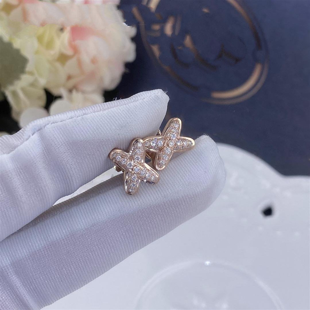 [Kismet Jewels ]JEUX DE PINK GOLD DIAMOND EARRINGS