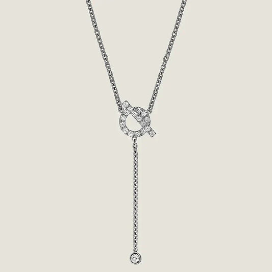 [Kismet Jewels ]FINESSE SILVER DIAMOND NECKLACE