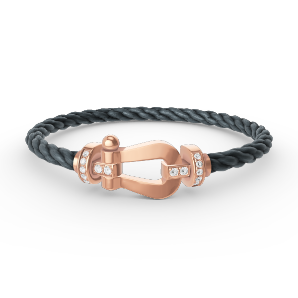 [Kismet Jewels ]FORCE LARGE HORSESHOE HALF DIAMOND BRACELET ROSE GOLD