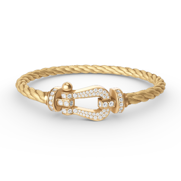 [Kismet Jewels ]FORCE LARGE HORSESHOE FULL DIAMOND BRACELET GOLD