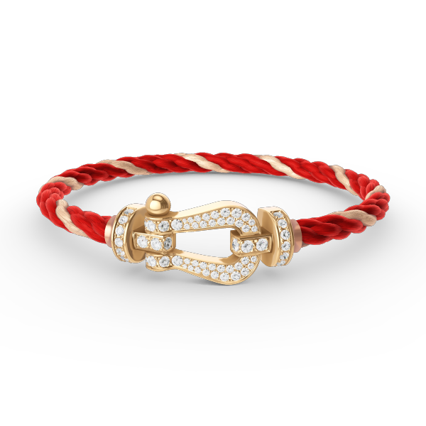 [Kismet Jewels ]FORCE LARGE HORSESHOE FULL DIAMOND BRACELET GOLD
