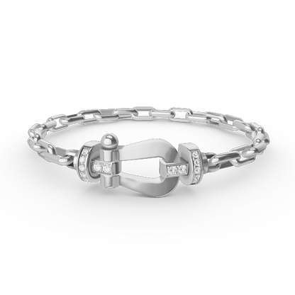 [Kismet Jewels ]FORCE LARGE HORSESHOE CLASP  METAL BRACELET