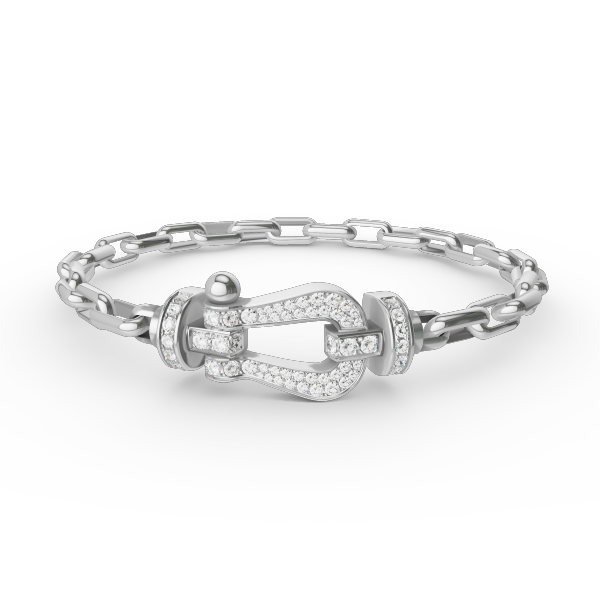[Kismet Jewels ]FORCE LARGE HORSESHOE CLASP  METAL BRACELET