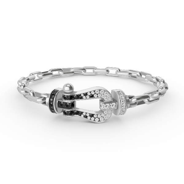 [Kismet Jewels ]FORCE LARGE HORSESHOE CLASP  METAL BRACELET
